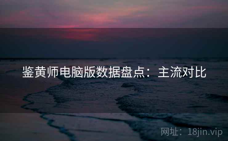 鉴黄师电脑版数据盘点：主流对比